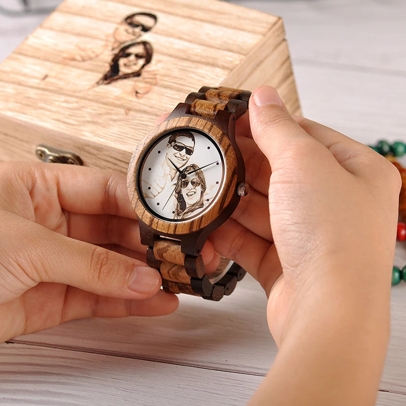 Montre en Bois Homme - Ébènea