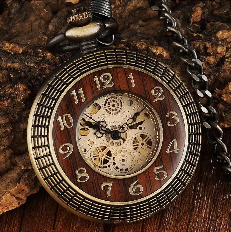 Montre en bois homme de poche en bois massif Bobobird-Paris