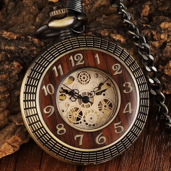 Montre en bois homme de poche en bois massif Bobobird-Paris