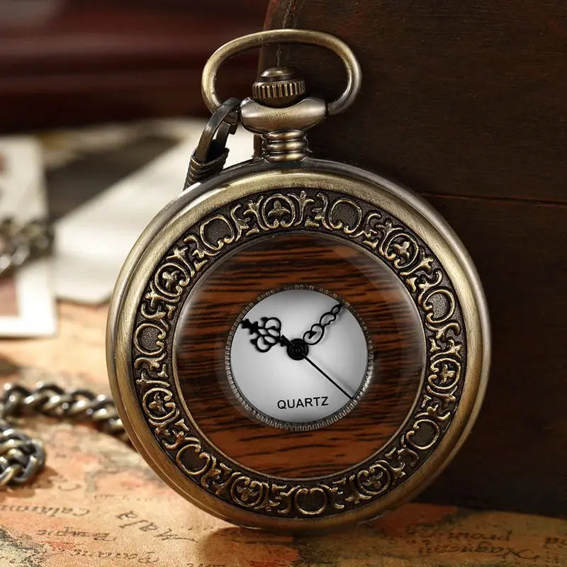 Montre en bois homme de poche en bois massif Bobobird-Paris