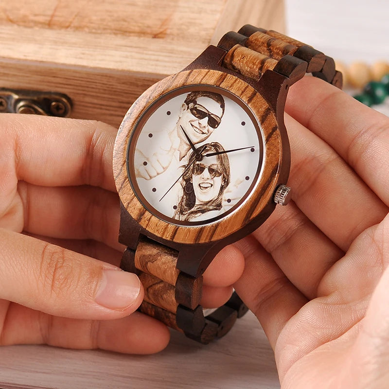 Montre en Bois Homme - Ébènea