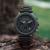 Montre automatique bois-Lignum - foncé