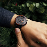 Montre bois automatique-Arborea - cadran noir