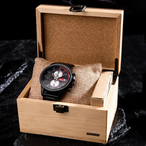 Montre bois automatique-Arborea - noir