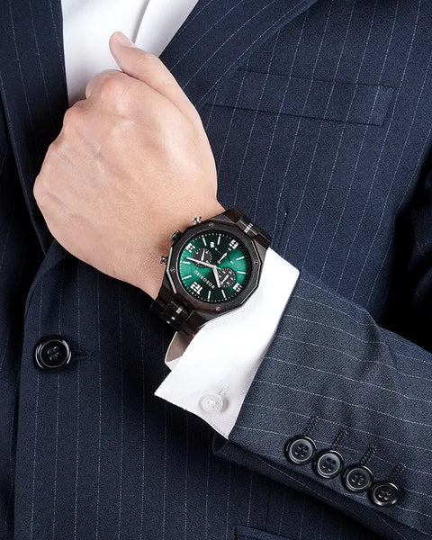 Montre bracelet bois-Sylvéo - noir