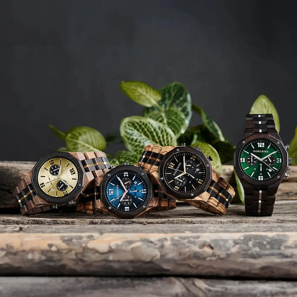 Montre bracelet bois-Sylvéo - pack