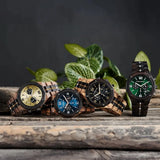 Montre bracelet bois-Sylvéo - pack