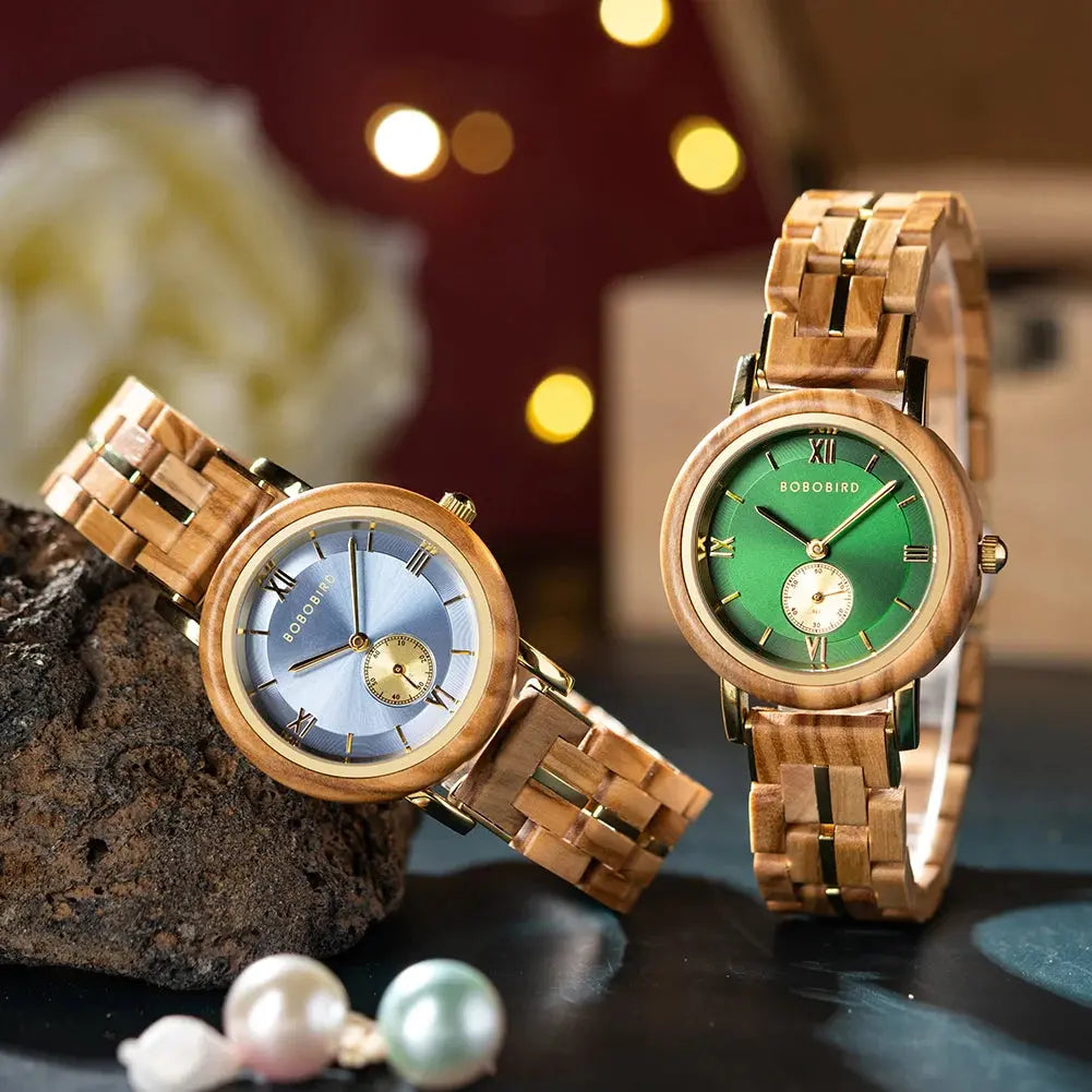Montre bracelet bois femme - bracelet en bois
