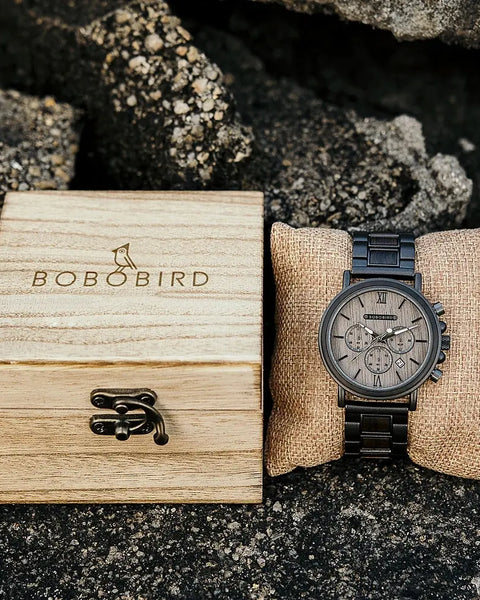 Montre cadran bois-Tempora - 