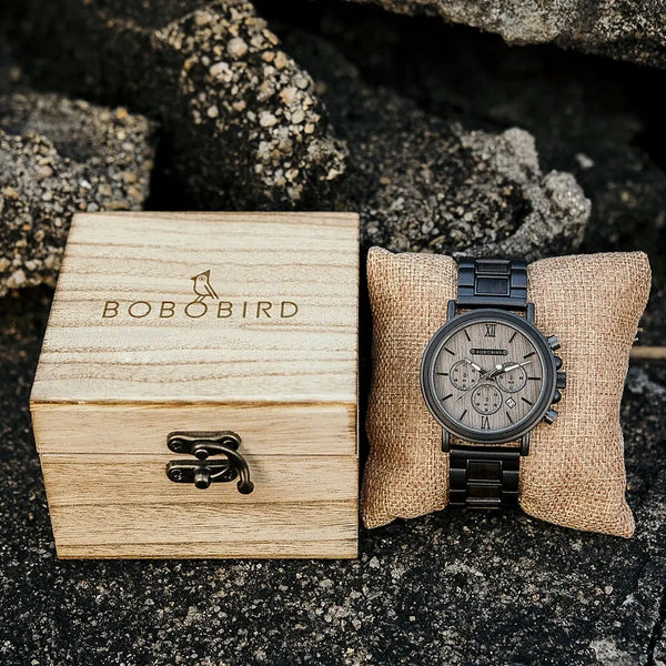 Montre cadran bois-Tempora - 