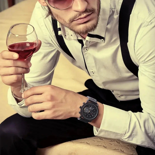 Montre cadran bois-Tempora - gris