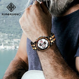 Montre en Bois-Virelian - cadran blanc