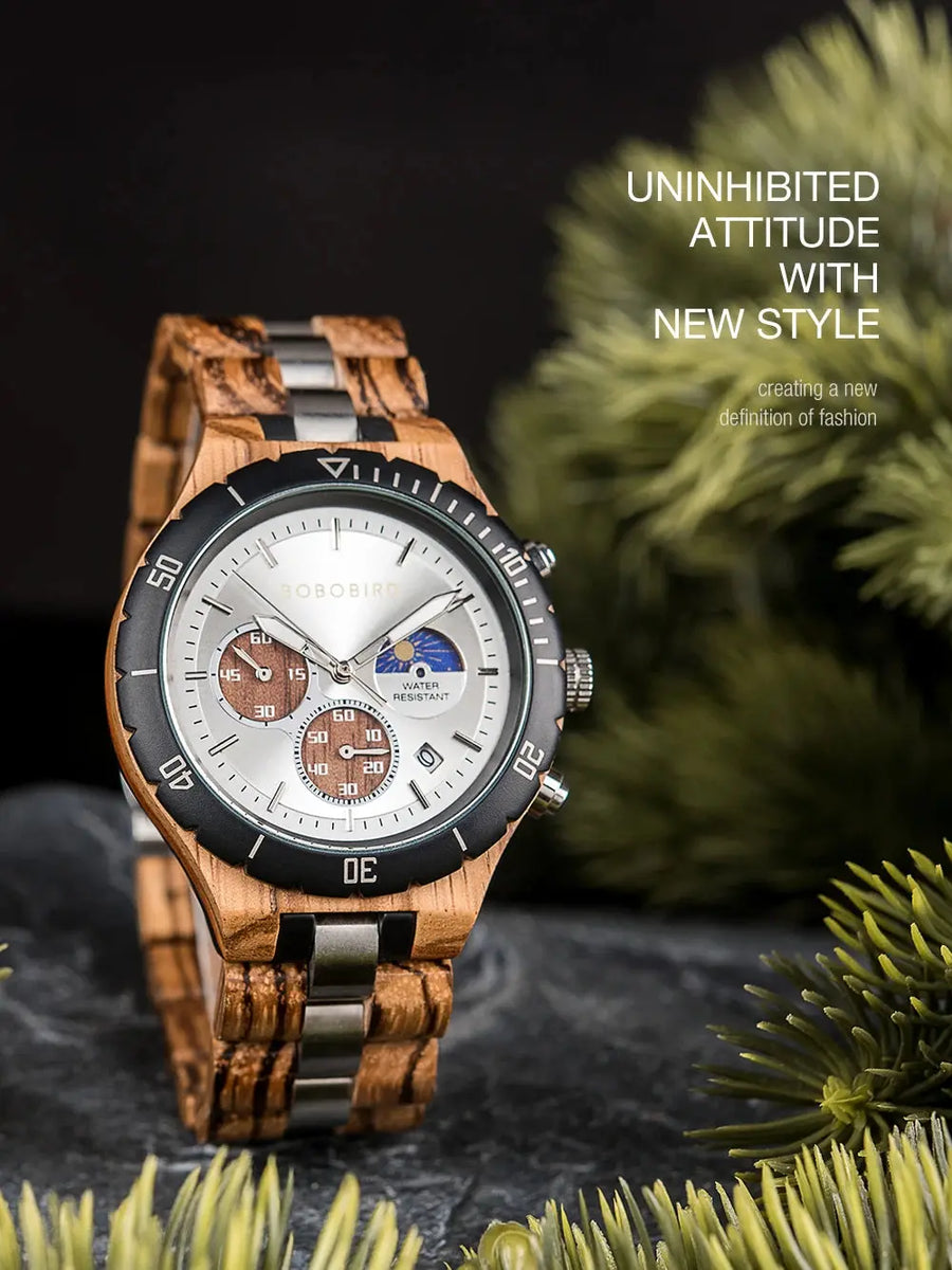 Montre en bambou - Noxwood - bracelet bois