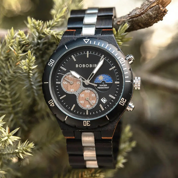 Montre en bambou - Noxwood - noir