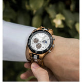 Montre en bambou - Noxwood - tour de cadran noir type rolex