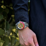 Montre en bois automatique-Boésia - gris