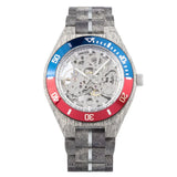 Montre en bois automatique-Boésia - gris clair cadran gris