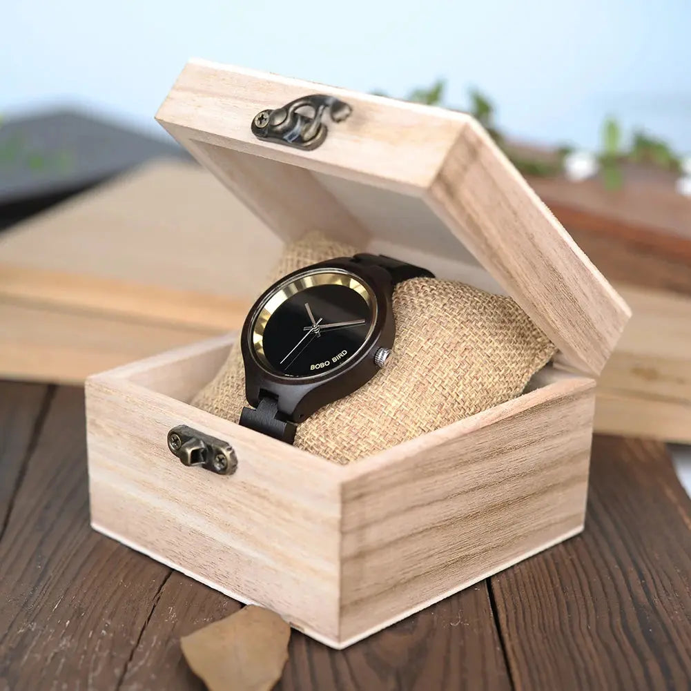 Montre en bois femme - boite en bois