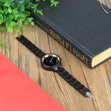Montre en bois femme - noir