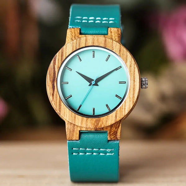 Montre en bois pour femme 