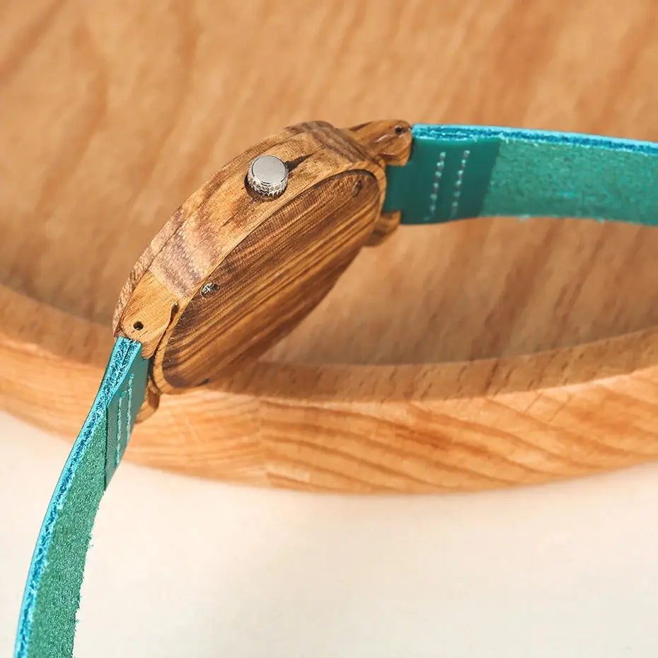 Montre en bois pour femme - cadran bois