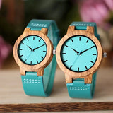 Montre en bois pour femme - duo