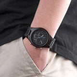 Montre en bois pour homme-Dendros - foncé