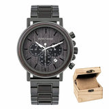 Montre en bois pour homme-Dendros - gris bracelet gris