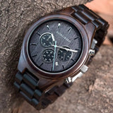 Montre en bois pour homme-Dendros - marron