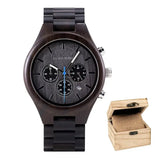 Montre en bois pour homme-Dendros - marron cadran gris