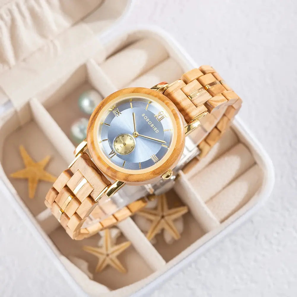 Montre femme en bois - boite en bois