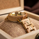 Montre femme en bois - bracelet bois