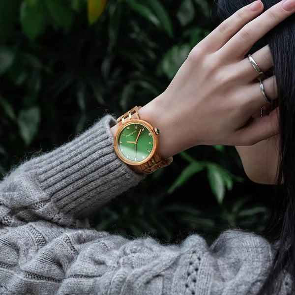 BOBO BIRD-Montre-bracelet en bois pour femme, mouvement à quartz japonais, montre-bracelet tendance pour les travailleurs, grande boîte cadeau, livraison directe Bobobird-Paris