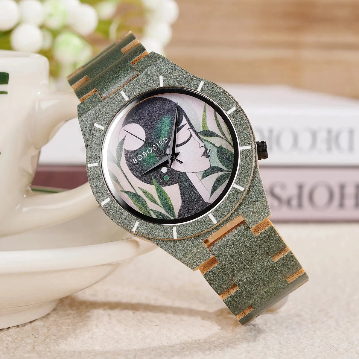montre bois femme bracelet artistique, nouvelle collection 2025 Bobobird-Paris