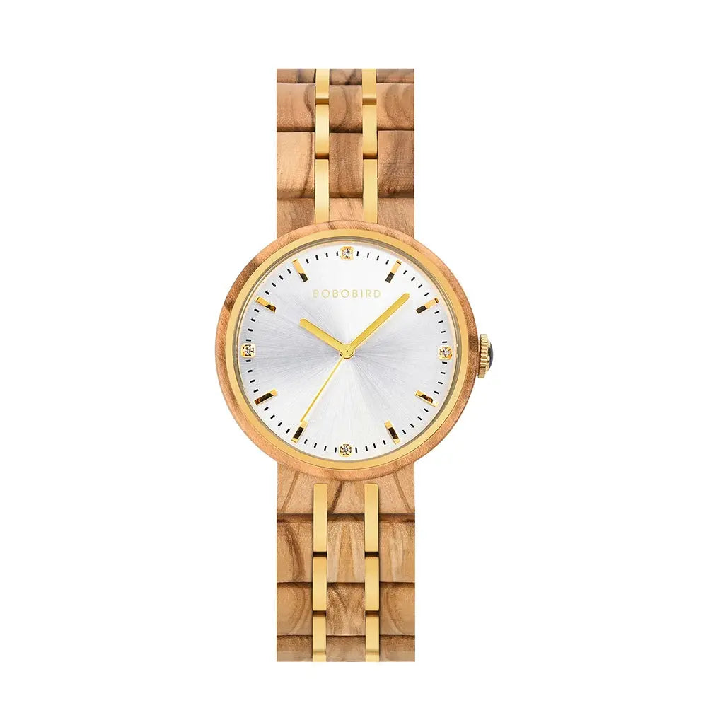 BOBO BIRD-Montre-bracelet en bois pour femme, mouvement à quartz japonais, montre-bracelet tendance pour les travailleurs, grande boîte cadeau, livraison directe Bobobird-Paris