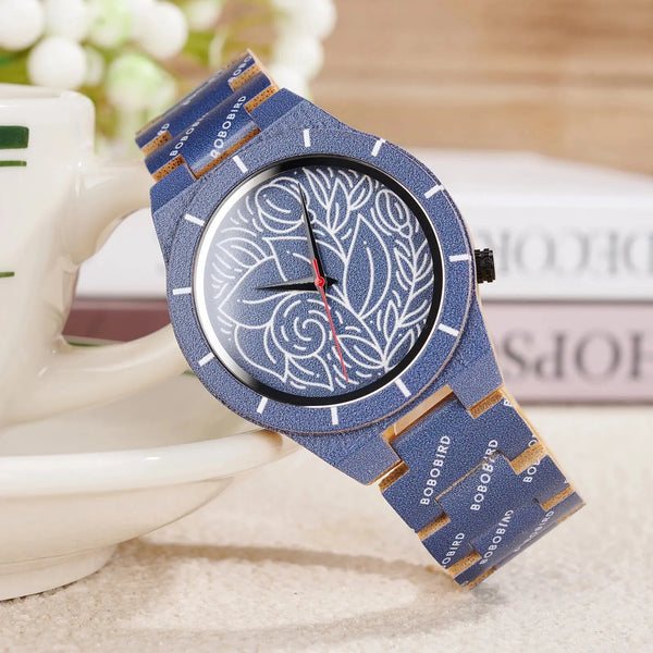 montre bois femme bracelet artistique, nouvelle collection 2025 Bobobird-Paris