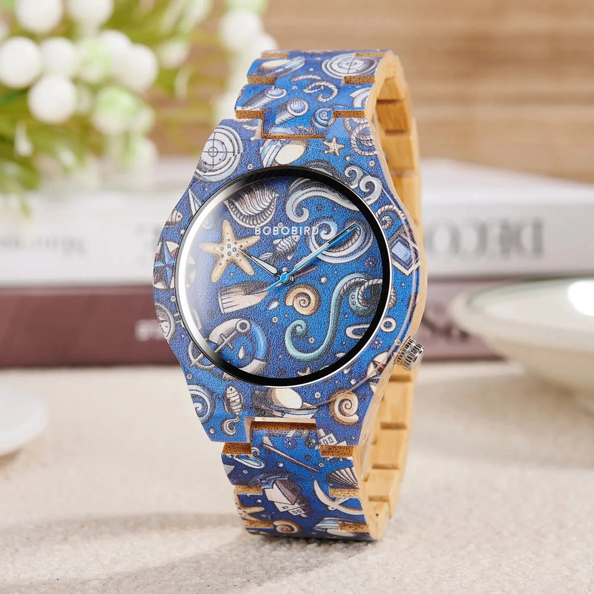 montre bois femme bracelet artistique, nouvelle collection 2025 Bobobird-Paris