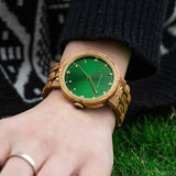 BOBO BIRD – Montre à Quartz en bois d'olive pour femmes, décontractée, à la mode, cadeau d'anniversaire Bobobird-Paris