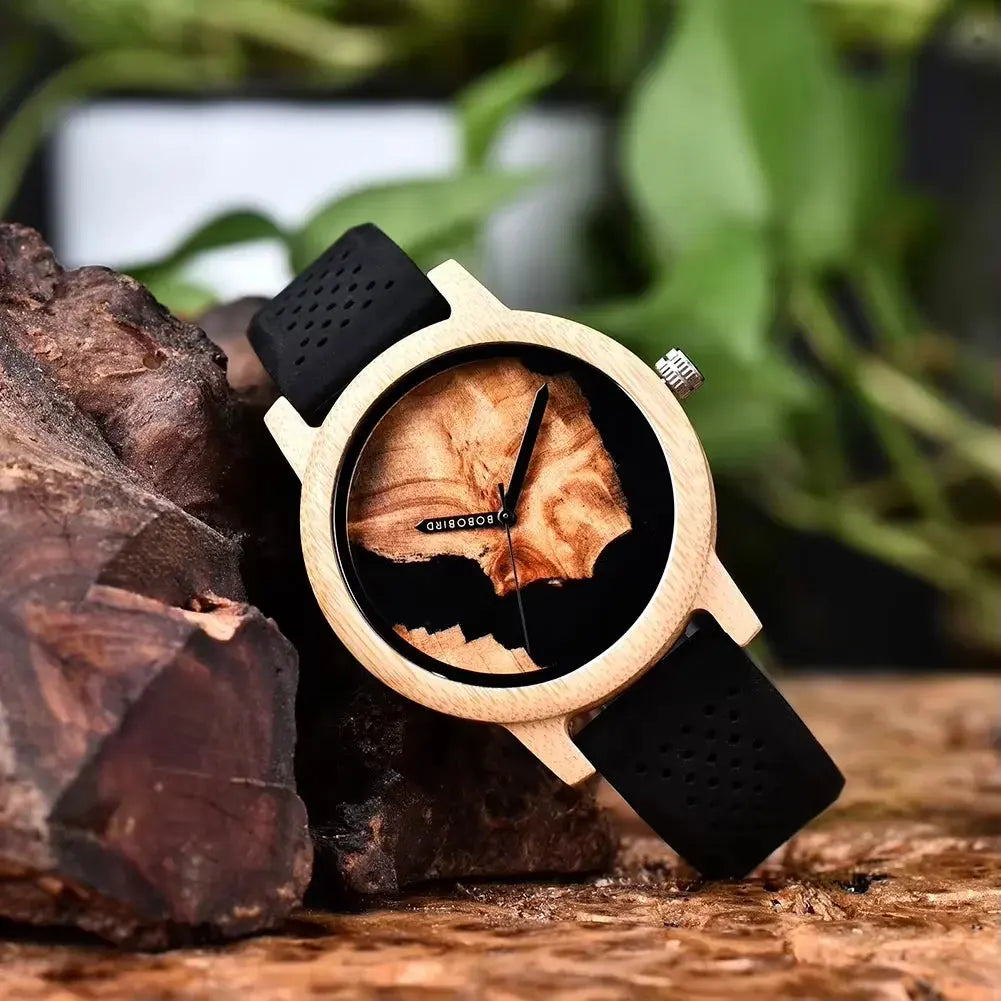 montre en bois femme à quartz Bobobird-Paris